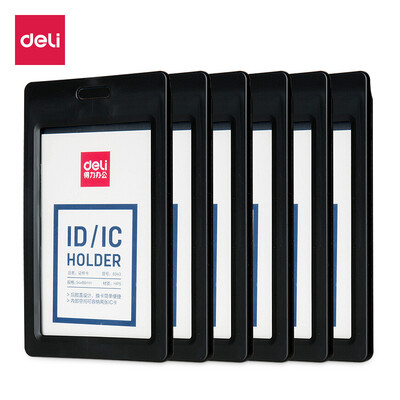 Deli deli 6 loaded vertical ID card holder work permit after the cover type employee card bus card set gray 8343
Deli deli 6 loaded vertical ID card holder work permit after the cover type employee card bus card set gray 8343