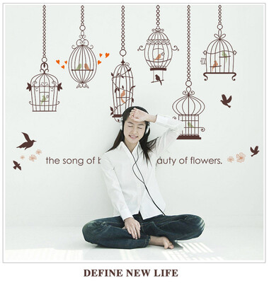 Simple Decorative Wall Stickers Living Room TV Background Wall Stickers Birdcage
Simple Decorative Wall Stickers Living Room TV Background Wall Stickers Birdcage