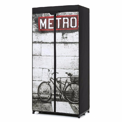 Fabric Clothing Storage Organizer Closet Wardrobe Cabinet Garment Clothes Hanger Rack with Shelves
Fabric Clothing Storage Organizer Closet Wardrobe Cabinet Garment Clothes Hanger Rack with Shelves