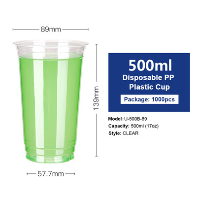 OTOR 17oz22oz Disposable Plastic Cups with Lids PP Clear Cup for Hot & Cold Drinks Iced Coffee Bubble Boba Smoothie 1000pcs
OTOR 17oz22oz Disposable Plastic Cups with Lids PP Clear Cup for Hot & Cold Drinks Iced Coffee Bubble Boba Smoothie 1000pcs