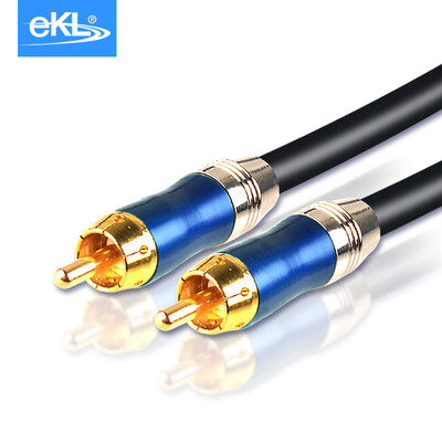 eKL digital coaxial audio cable 75 Euro SPDIF single core coaxial cable TV audio amplifier male to male connector
eKL digital coaxial audio cable 75 Euro SPDIF single core coaxial cable TV audio amplifier male to male connector