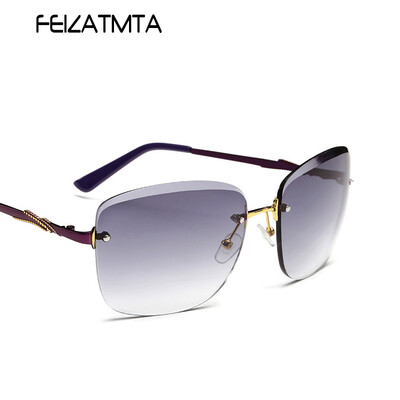 FEIZATMTA Женские солнцезащитные очки Новый бренд Cat Eye Rimless Eyewear Солнцезащитные очки Gradient Fashion Female Vintage oculos de sol feminino
FEIZATMTA Женские солнцезащитные очки Новый бренд Cat Eye Rimless Eyewear Солнцезащитные очки Gradient Fashion Female Vintage oculos de sol feminino