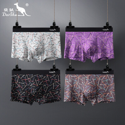 Kangshu DaiShu Mens Underwear Mens Boxer Briefs Breathable Boxer Shorts Printed Pants 4 Gift Boxes Black Purple Iron Grey Light Gray
Kangshu DaiShu Mens Underwear Mens Boxer Briefs Breathable Boxer Shorts Printed Pants 4 Gift Boxes Black Purple Iron Grey Light Gray