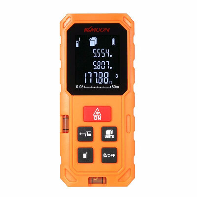 KKmoon 80m Portable Handheld Digital Laser Distance Meter High Precision Range Finder Length Area Volume Measurement 20 Group Data
KKmoon 80m Portable Handheld Digital Laser Distance Meter High Precision Range Finder Length Area Volume Measurement 20 Group Data