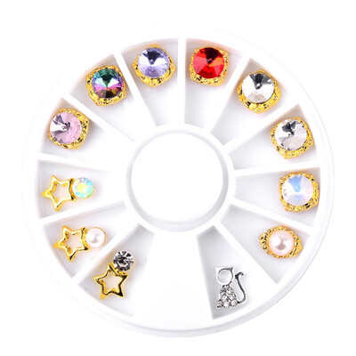 Teardrop Nail Rhinestones Gems 3d Gold Alloy Frame Nail Accessories DIY Charm Nail Jewelry Decorations 1 Wheel
Teardrop Nail Rhinestones Gems 3d Gold Alloy Frame Nail Accessories DIY Charm Nail Jewelry Decorations 1 Wheel