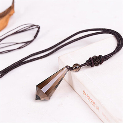 Natural Stones Smoky Quartz Pendants Rope Necklace Brown Crystal Quartz Citrine Gemstone Energy Gift For Love Jewelry Point Star
Natural Stones Smoky Quartz Pendants Rope Necklace Brown Crystal Quartz Citrine Gemstone Energy Gift For Love Jewelry Point Star