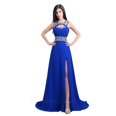 Formal Evening Dresses Sexy Backless Red Royal Blue high split Evening Dress 2018 Long Chiffon Evening Gowns
Formal Evening Dresses Sexy Backless Red Royal Blue high split Evening Dress 2018 Long Chiffon Evening Gowns