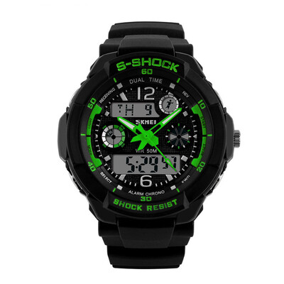 SKMEI 1060 Men Multi Function Military S-shock Sports Watch LED Analog Digital Waterproof Clock
SKMEI 1060 Men Multi Function Military S-shock Sports Watch LED Analog Digital Waterproof Clock