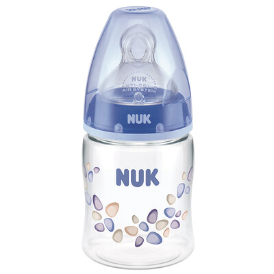 NUK wide caliber bottle baby baby PA bottle resistant to wear resistant bottle 150ml with silicone anti-flatulence nipple 0-6 months in the round hole color random Germany imports
NUK wide caliber bottle baby baby PA bottle resistant to wear resistant bottle 150ml with silicone anti-flatulence nipple 0-6 months in the round hole color random Germany imports