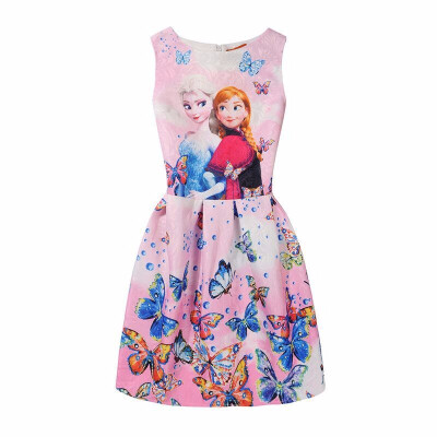Summer Girls Dress Anna Elsa Dress Party Vestidos Teenagers Butterfly Print Princess Dress for Girls Elza Baby Girl Clothes
Summer Girls Dress Anna Elsa Dress Party Vestidos Teenagers Butterfly Print Princess Dress for Girls Elza Baby Girl Clothes