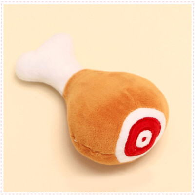 Hot Velvet Pet Dog Cat Chicken Legs Plush Tosy Interactive Sound Toys Pet Supplies Dog Plush