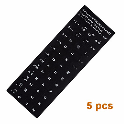 5 pcs Pack Keyboard Stickers Russian French English Arabic Spanish Portuguese Letter Alphabet Layout Sticker for Laptop Desktop
5 pcs Pack Keyboard Stickers Russian French English Arabic Spanish Portuguese Letter Alphabet Layout Sticker for Laptop Desktop