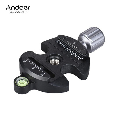 Andoer DM-55N Professional Universal Disc Aluminum Alloy Quick Release Clamp Knob-Type 14" & 38" Screw Hole Compatible for Arca
Andoer DM-55N Professional Universal Disc Aluminum Alloy Quick Release Clamp Knob-Type 14" & 38" Screw Hole Compatible for Arca