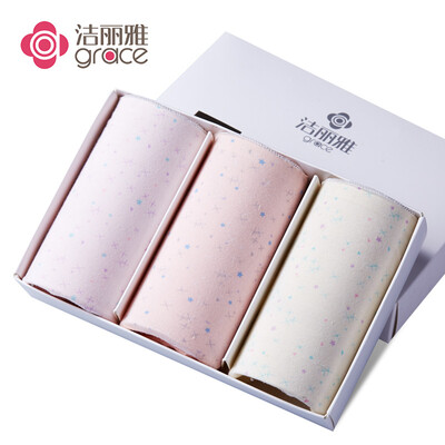 Grace Jie Liya womens underwear womens fashion simple seamless comfort skin breathable briefs three-color combination three gift box mixed color M
Grace Jie Liya womens underwear womens fashion simple seamless comfort skin breathable briefs three-color combination three gift box mixed color M