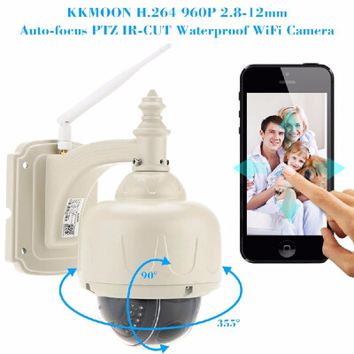 KKmoon® 35" H264 HD 960P 28-12mm Auto-focus PTZ Wireless WiFi IP Camera Security CCTV Camera Home Surveillance
KKmoon® 35" H264 HD 960P 28-12mm Auto-focus PTZ Wireless WiFi IP Camera Security CCTV Camera Home Surveillance