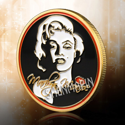 American actress Marilyn Monroe gold-plated commemorative coin love movie coins Work hard in your own life
American actress Marilyn Monroe gold-plated commemorative coin love movie coins Work hard in your own life