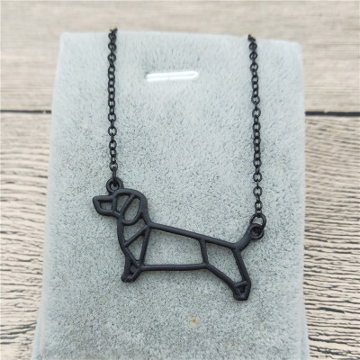 New Origami Dachshund Necklace Dachshund Charm Female Male Gift Necklace Fashion Women Jewellery Geometric Jewellery
New Origami Dachshund Necklace Dachshund Charm Female Male Gift Necklace Fashion Women Jewellery Geometric Jewellery