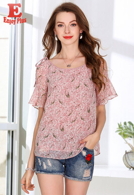 M L XL XXL 3XL 4XL 5XL chiffon elegant new summer 2018 women blouse short sleeve large size pink printed off shoulder loose lady
M L XL XXL 3XL 4XL 5XL chiffon elegant new summer 2018 women blouse short sleeve large size pink printed off shoulder loose lady