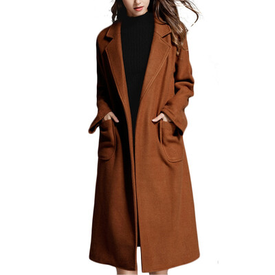 2018 Winter Spring Womens Brown Female Long Lacing Waist Slim Elegant Wool Woolen Coat
2018 Winter Spring Womens Brown Female Long Lacing Waist Slim Elegant Wool Woolen Coat