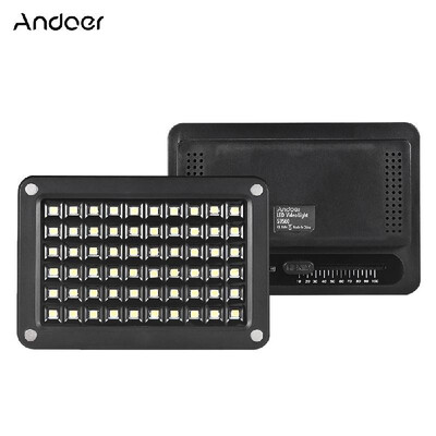 Andoer S9560 Mini LED Video Light Lamp Panel 95 5500K Color Temperature 60pcs LEDs Adjustable Brightness Builtin Rechargeable Li
Andoer S9560 Mini LED Video Light Lamp Panel 95 5500K Color Temperature 60pcs LEDs Adjustable Brightness Builtin Rechargeable Li