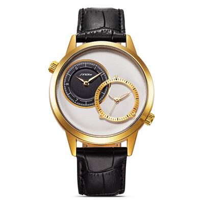 SINOBI New Fashion Mens Golden Wrist Watches 2 Quartz Movement Black Leather Watchband Top Luxury Brand Males Geneva Clock 2017
SINOBI New Fashion Mens Golden Wrist Watches 2 Quartz Movement Black Leather Watchband Top Luxury Brand Males Geneva Clock 2017