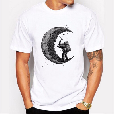 JCCHENFS 2018 Limited Time Discount Summer Mens T-Shirt Fashion Digging Moon Print Short Sleeved Casual T shirt For Men Brand
JCCHENFS 2018 Limited Time Discount Summer Mens T-Shirt Fashion Digging Moon Print Short Sleeved Casual T shirt For Men Brand