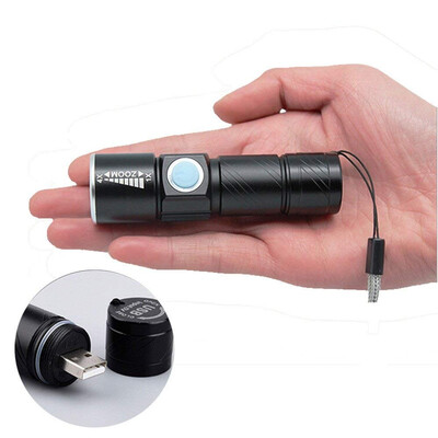 Super Bright Rechargeable Q5 LED Tactical USB Flashlight Torch Zoom Adjustable Portable Lighting For Bike Hiding Camping
Super Bright Rechargeable Q5 LED Tactical USB Flashlight Torch Zoom Adjustable Portable Lighting For Bike Hiding Camping