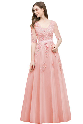 Bridesmaid A-line V-neck Half Sleeves Gray Lace Evening Dresses Sexy Backless Applique Long Prom Dresses
Bridesmaid A-line V-neck Half Sleeves Gray Lace Evening Dresses Sexy Backless Applique Long Prom Dresses