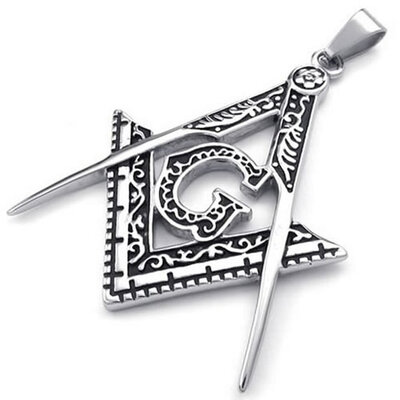 Hpolw Fashion Jewelry Mens Stainless Steel Casting Black&Silver Freemason Masonic Pyramids "G" Pendant Necklace18-26 inch Chain
Hpolw Fashion Jewelry Mens Stainless Steel Casting Black&Silver Freemason Masonic Pyramids "G" Pendant Necklace18-26 inch Chain