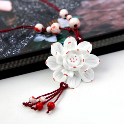 Life love Vintage Lotus Flower Pendant Necklace Sweater Chain Dress accessories Ceramic Chinese Style Handicraft Souvenir
Life love Vintage Lotus Flower Pendant Necklace Sweater Chain Dress accessories Ceramic Chinese Style Handicraft Souvenir