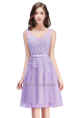 

Beautiful Lace Short Evening Dress Sexy Chiffon Homecoming Dresses 2018