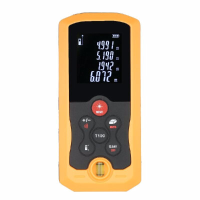 100m Mini Hand-held LCD Digital Laser Distance Meter Range Finder Distance Area Volume Measurement 10 Groups Data Storage
100m Mini Hand-held LCD Digital Laser Distance Meter Range Finder Distance Area Volume Measurement 10 Groups Data Storage