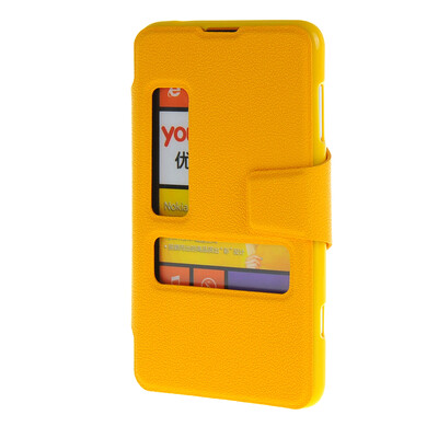 MOONCASE Side Flip Hard board Slim Leather Bracket Window Case Cover for Microsoft Lumia 625 Yellow
MOONCASE Side Flip Hard board Slim Leather Bracket Window Case Cover for Microsoft Lumia 625 Yellow