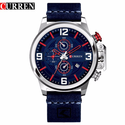 CURREN 8278 Sport Watch Top Brand Luxury Date Leather Band Chronograph Quartz Wrist Watches Relogio
CURREN 8278 Sport Watch Top Brand Luxury Date Leather Band Chronograph Quartz Wrist Watches Relogio