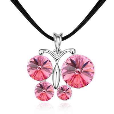 White Gold Plated Butterflies Pendants Necklace Austrian Crystals from Swa Elements Women Fashin Jewelry Accessories 14580
White Gold Plated Butterflies Pendants Necklace Austrian Crystals from Swa Elements Women Fashin Jewelry Accessories 14580