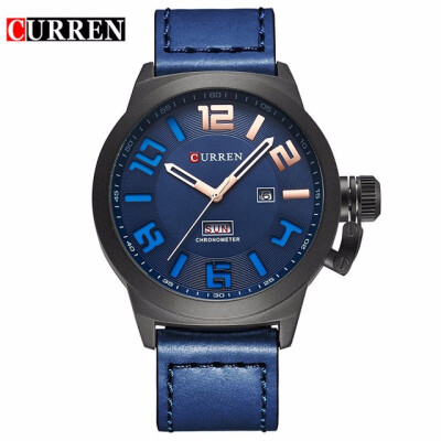 Curren Watches 2018 watch men top brand luxury relogio masculino Quartz Wristwatch leather band 8270
Curren Watches 2018 watch men top brand luxury relogio masculino Quartz Wristwatch leather band 8270