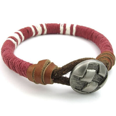 hpolw womens сплава кожа веревку Red & Blue и черный ретро - мода браслет, 18mm (0,7), длина: 8 "(20.3cm)
hpolw womens сплава кожа веревку Red & Blue и черный ретро - мода браслет, 18mm (0,7), длина: 8 "(20.3cm)