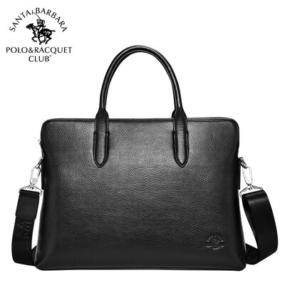 St Pauls POLO mens business briefcase cross section first layer cowhide handbag trend shoulder slung mens bag M80290211 black
St Pauls POLO mens business briefcase cross section first layer cowhide handbag trend shoulder slung mens bag M80290211 black