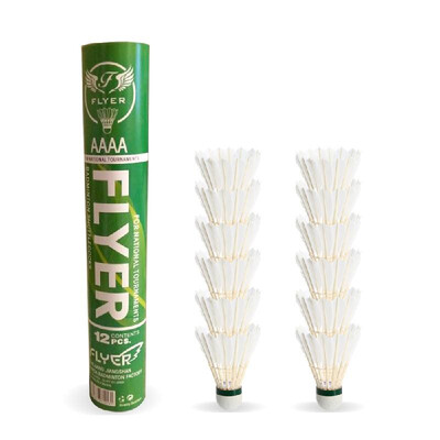 12 Pack Goose Feather Badminton Shuttlecocks Durable Badminton Shuttlecock Birdies Balls White
12 Pack Goose Feather Badminton Shuttlecocks Durable Badminton Shuttlecock Birdies Balls White
