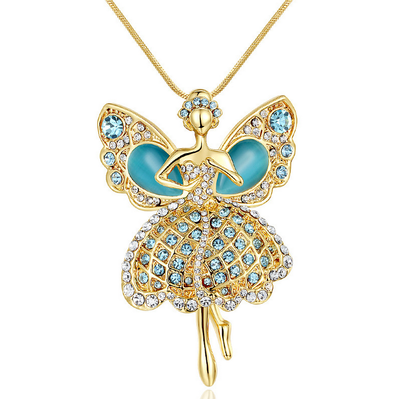 A variety of high - grade opal butterfly wing long sweater chain Long style collar with sparkle
A variety of high - grade opal butterfly wing long sweater chain Long style collar with sparkle