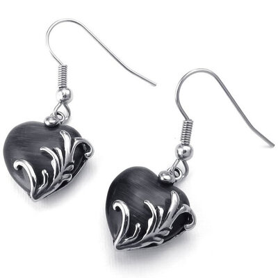 Hpolw Womens Crystal Stainless Steel Gothic Heart Flower Dangle Earrings Set Black Silver
Hpolw Womens Crystal Stainless Steel Gothic Heart Flower Dangle Earrings Set Black Silver