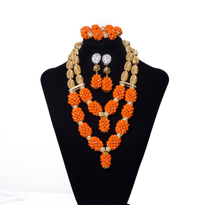 Handmade Yellow Multilayer Beaded Necklace African Wedding Beads Bridal Jewelry Set Women Party Nigerian Crystal Jewelry Set
Handmade Yellow Multilayer Beaded Necklace African Wedding Beads Bridal Jewelry Set Women Party Nigerian Crystal Jewelry Set