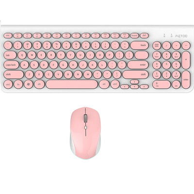 METOO Wireless Keyboard&Mouse USB Mechanical Mute Keyboard Mouse Combo for Notebook Desktop Computer Office Game Home
METOO Wireless Keyboard&Mouse USB Mechanical Mute Keyboard Mouse Combo for Notebook Desktop Computer Office Game Home