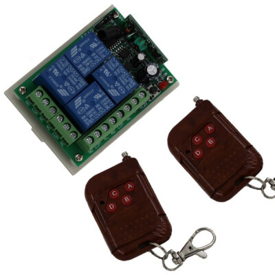MITI DC 12V 4 CH RF Wireless Remote Plug Wireless Control Switch System 315/433MHZ 4CH Transmitter Receiver
MITI DC 12V 4 CH RF Wireless Remote Plug Wireless Control Switch System 315/433MHZ 4CH Transmitter Receiver