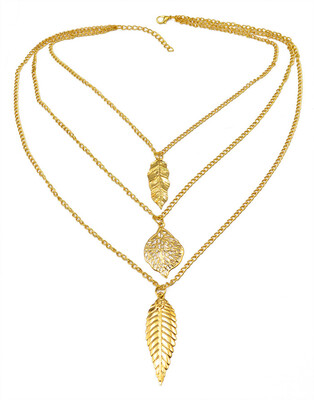 Idealway New Fashion Gold Alloy Multilayer Chains Necklace Leaf Pendant Long Necklaces Women Jewelry
Idealway New Fashion Gold Alloy Multilayer Chains Necklace Leaf Pendant Long Necklaces Women Jewelry