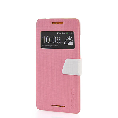 MOONCASE View Window Leather Side Flip Pouch Ultra Slim Shell Back Case Cover for HTC Desire 600 Pink
MOONCASE View Window Leather Side Flip Pouch Ultra Slim Shell Back Case Cover for HTC Desire 600 Pink