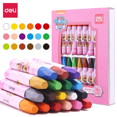 Deli deli Wang Wang team outstanding work series 18 color student hexagon rod silk oil painting stick children Crayon painting pen Princess powder 72101
Deli deli Wang Wang team outstanding work series 18 color student hexagon rod silk oil painting stick children Crayon painting pen Princess powder 72101
