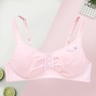 Girl bra student underwear development period cotton buckle paragraph no steel ring junior high school student bra DRBR135-pink 80B
Girl bra student underwear development period cotton buckle paragraph no steel ring junior high school student bra DRBR135-pink 80B