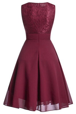 Womens Vintage Sleeveless Ruffles Belt Floral Lace Bridesmaid Chiffon Dress 2018 Hot
Womens Vintage Sleeveless Ruffles Belt Floral Lace Bridesmaid Chiffon Dress 2018 Hot