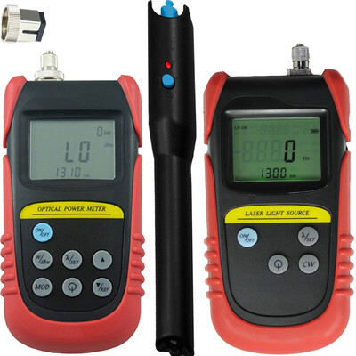Handheld Min Fiber Optical Power Meter-70dB to 6dB 850nm1300nm Wavelength Optical Laser Source 10mw Visual Fault Locator
Handheld Min Fiber Optical Power Meter-70dB to 6dB 850nm1300nm Wavelength Optical Laser Source 10mw Visual Fault Locator